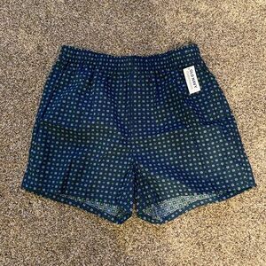 Old Navy Navy and Green Sleep Shorts